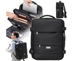 Adleris Kabinos kuprinė 40x20x30 cm nešiojamas 17 colių USB vandeniui atsparus Camry CR 6880 juodas