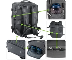 Adler Verslo ir sporto kabinos kuprinė 40x20x30 nešiojamas kompiuteris 17 USB vandeniui atsparus Camry CR6880dg