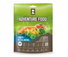 Adventure Food Makaronai su lašiša 600 kcal, liofilizuotas indas, maisto davinys.