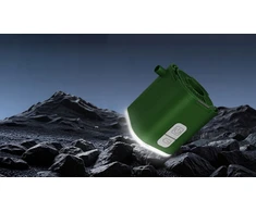 Aerogogo Tiny 3-in-1 akumuliatorinė oro pompa, USB-C, LED žibintuvėlis, 5 antgaliai, žalia spalva