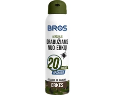 Aerozolis BROS drabužiams nuo erkių, 90ml