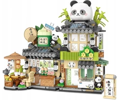 AETURNA Block SET PANDA TEA HOUSE – KŪRYBINGI NAMAS STATYTI