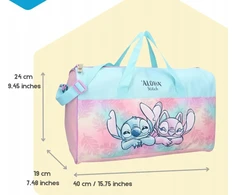 AG KREPŠYS SPORTOWA STITCH DLA DZIEWCZYNEK 40 CM REGULOWANA SZKOŁA PRZEDSZKOLE