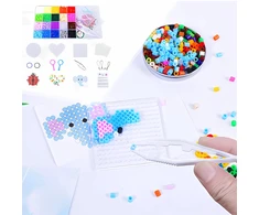 Aga4Kids Lyginimo karoliukai Karoliukų rinkinys Popieriniai pincetai DIY 2000 karoliukai
