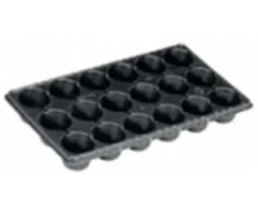 Agrimatco Daigykla 18 augalų 53x30x7.1cm/D8cm juoda