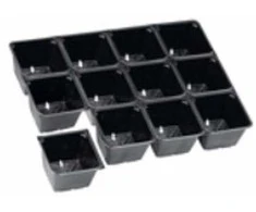 Agrimatco Dalinama daigykla 12 augalų 38x28x6.5cm juoda