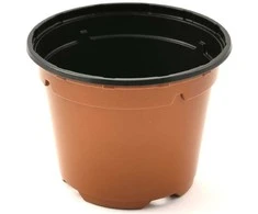 Agro Apvalus vazonėlis daigams D11cm H8.5cm plastikinis/rudas