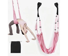 AIRAL YOGA HAMMOCK RAUDŽIAS REGULIUOJAMAS DIRŽELĖS FITNESO KOJŲ PRATIMAS