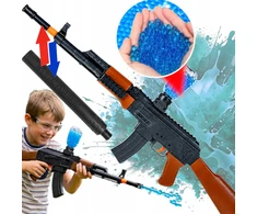 AK47 RIFLE AUTOMATINIS BB BALL GEL KASETĖS VANDENS GEL ORBEEZ saugus pistoletas