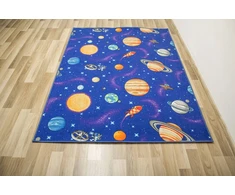 Akcila DYWAN DLA DZIECI CHŁOPCA KOLOROWY PLANETY RAKIETY GWIAZDY KOSMOS 250x300 cm