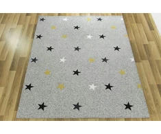 Akcila DYWAN DLA DZIECKA DZIECI PILKA Geltonas GWIAZDKI NA FILCU STARS 150x250 cm