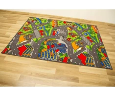 Akcila DYWAN DZIECIĘCY ULICE DLA CHŁOPCA ULICZKI DROGA PĘTELKOWY CLEVER 250x300 cm