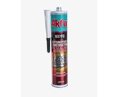 Akfix 637FC PU greitai kietėjantis statybinis sandariklis ir klijai (juodas), 600 ml