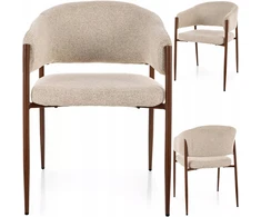 Akita D Light rusvai gelsvas/Walnut SIGNAL Minkšta kėdė