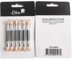 Besk OLIVIA Akių šešėlių aplikatoriai 7.6cm 6 vnt.