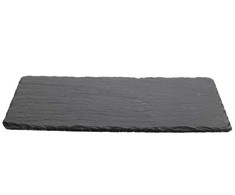 Akmens masės padėklas, juodos sp., 17 x 34 cm