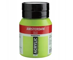 Talens Akrilinė dažai - Amsterdam - 500ml - Geltonai žalias - Aukštas atsparumas šviesai - Patvarus