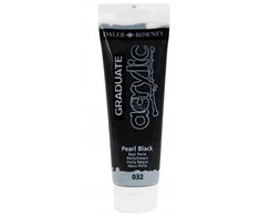 Akriliniai dažai Daler-Rowney Graduate 120 ml juoda perlamutrinė