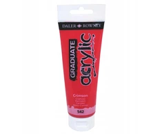 Akriliniai dažai Daler-Rowney Graduate 120 ml tamsiai raudona