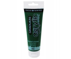 Akriliniai dažai Daler-Rowney Graduate 120 ml Hooker žalia