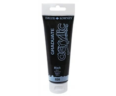 Akriliniai dažai Daler-Rowney Graduate 120 ml juoda