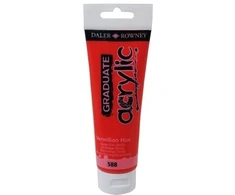 Akriliniai dažai Daler-Rowney Graduate 120 ml vermilionas (imitacija)