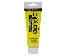 Akriliniai dažai Daler-Rowney Graduate 120 ml citrininė
