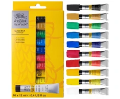 Akriliniai dažai "galeria" 10 x 12ml, Winsor &amp; Newton
