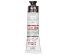Akriliniai dažai Koh-I-Noor 40 ml 0610 tamsiai rudos spalvos