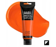 Akriliniai dažai Liquitex Basics 118ml, ryškiai raudonai-oranžiniai