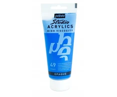 Akriliniai dažai - Pébéo - Studija - Pirminis žydras - 100 ml - Satinas