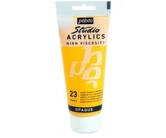 Akriliniai dažai - Pébéo - Studija - Vidutinis kadmio geltonas - 100 ml - Satinas