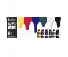 Akriliniai dažu rinkinys Liquitex Basics Fluid 6x18ml