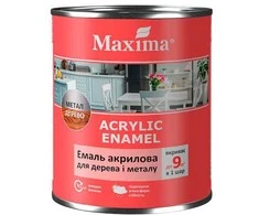 Akriliniai emaliniai dažai medžiui ir metalui MAXIMA, arbūzo sp., 0.75 l