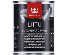 Akriliniai emaliniai mokyklinių lentų dažai TIKKURILA, juodos sp., 1 l