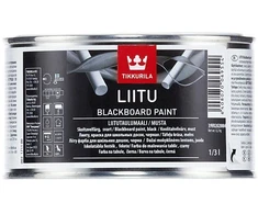 Akriliniai emaliniai mokyklinių lentų dažai TIKKURILA, juodos sp., 0,3 l