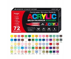 Akriliniai žymekliai ACRYLIC GUANGNA 72 vnt