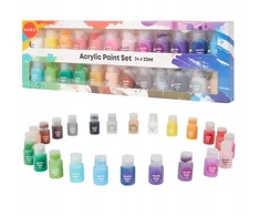 Akrilinių dažų paletės rinkinys AVEC 24 x 22 ml spalvos