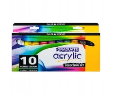 Akrilinių dažų rinkinys Graduate Selection Daler Rowney, 10 spalvų po 38ml.