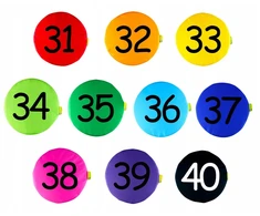 Akson Pagalvėlės su skaičiais 31-40, 10 vnt.