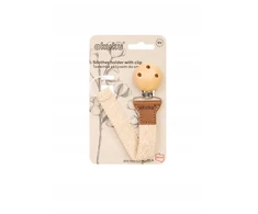 Akuku A0715 PACIFIER LANYARD COTTON ECRU
