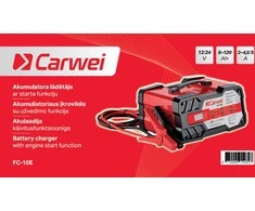 Akumuliatoriaus įkroviklis su užvedimo funkcija Carwei 8-120Ah 2-4.5/9A/50A/12V/24V