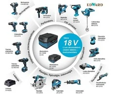 Akumuliatorinis maišytuvas MX-L0118 Edward 18V/100mm akumuliatoriaus nėra kompl.
