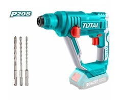 Total Tools Akumuliatorinis perforatorius TOTAL, 20 V, 2 režimai: gręžimas, gręžimas su kalimu, be akumuliatoriaus, TRHLI1601