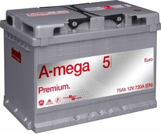 Amega Akumuliatorius A-Mega Premium 12V 75Ah 720A EN (5MP75RL)