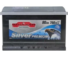 Akumuliatorius Sznajder Sidabrinis PREMIUM | 12V 80Ah 760A EN (SZS80R)
