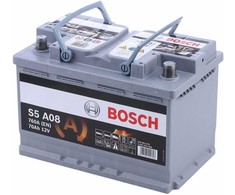 Akumuliatorius BOSCH S5 AGM, 70Ah, 760A