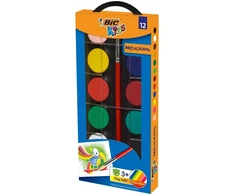 Bic Akvarelė Watercolor paints 12 spalvų, 485440