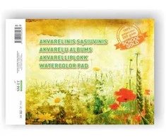 Smiltainis Akvarelinis sąsiuvinis SMLT, A4, 200 g, klijuotas, (10) 0708-205
