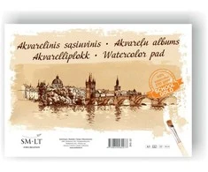 Smiltainis Akvarelinis sąsiuvinis SMLT, A4, 200 g, klijuotas, (10) 0708-205